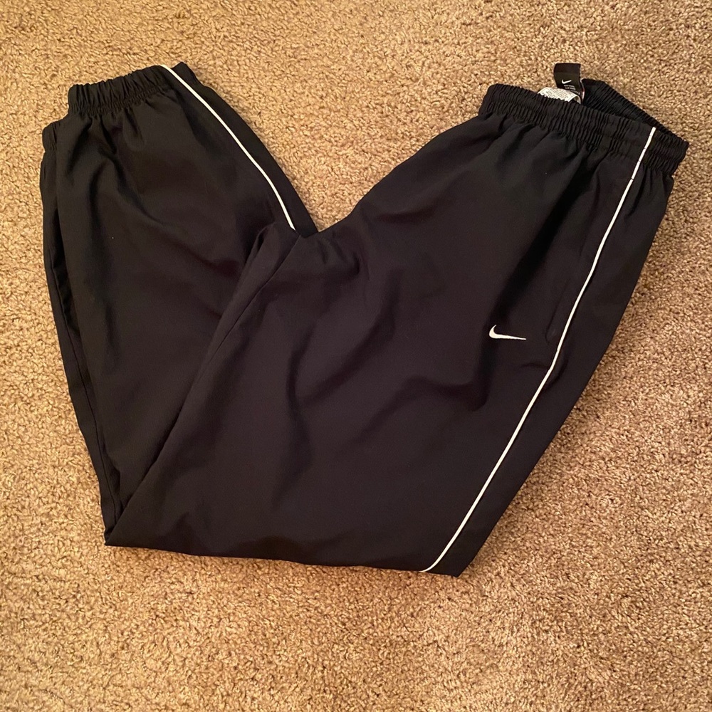 Vintage 90s Nike Windbreaker Pants Black
